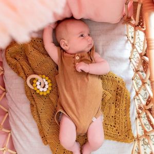 Internet only: Organic Beechwood Teether Toy - Turmeric