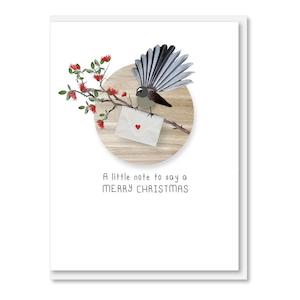 NZ MADE CHRISTMAS CARD - Little Note To Say Christmas