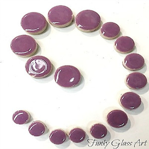 Ceramic Disc - Purple FUNKY GLASS ART