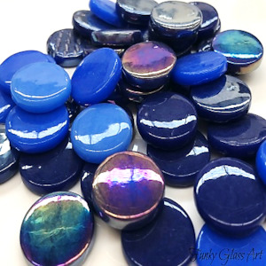 China, glassware and earthenware: Penny Rounds 18mm - Bahama Mama Mix FUNKY GLASS ART