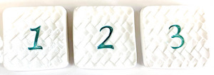 Ceramic Tiles Numbers 0-9 FUNKY GLASS ART