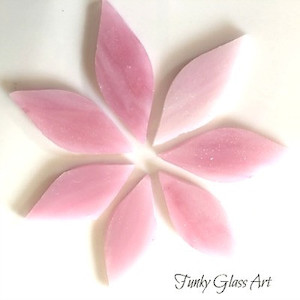 Stained Glass Small Petals Sugar Plum FUNKY GLASS ART