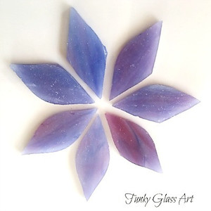 Stained Glass Small Petals Very Berry FUNKY GLASS ART