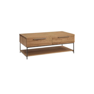 Calia Oak Coffee Table with 2 Drawers