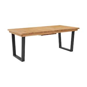 Calia Oak Rectangle Dining Table with Butterfly Extension - 190-240x95mm