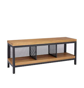 Calia Oak Storage Bench - 115cm