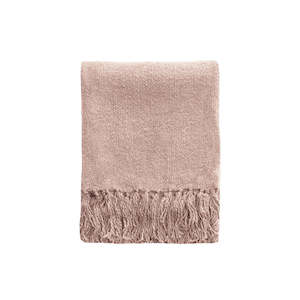 Serenade Throw - Dusky Rose