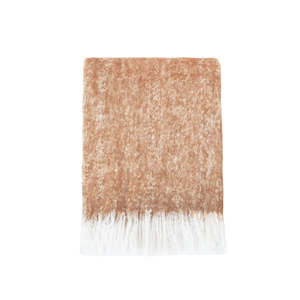 Furniture: Sorrento Throw - Wool Blend - Clay