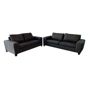 Furniture: Boston 3+2.5 Seater - NZ Made - Jake Charcoal