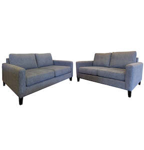 Furniture: Jameson 3+2.5 Seater - NZ Made - Jake Steel Fabric