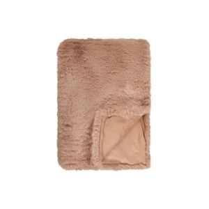 Throw - Pele Faux Fur - Toasted Coconut