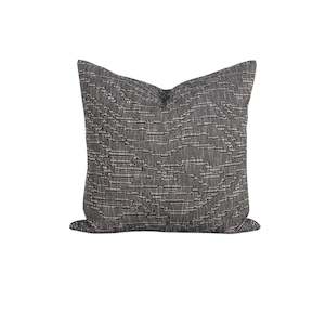 Cushion - Alder With Feather Inner - Dark Chocolate