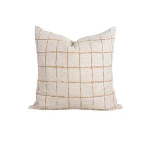 Cushion - Harrison With Feather Inner - Ochre