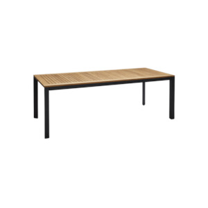 Grove Small Ext Outdoor Dining Table 160/220x100 - Charcoal