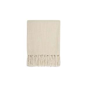 Furniture: Throw - Richmond - Wool/Acrylic - Ecru