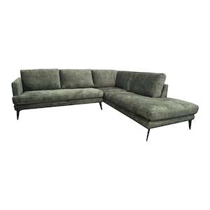 Michaelangelo Sofa Chaise - Urban Sofa - Forest Velvet Fabric