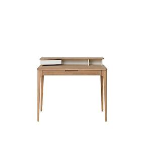 New Amalfi Writing Desk - 120cm - White Oak/Oak Veneer