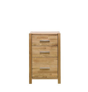 Modena 3 Drawer Chest - Oak / Oak Veneer Timber - Natural Oil