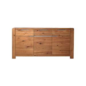 Imola 3-Door Sideboard - Wild Oak / Oak Veneer Timber - Natural Oil