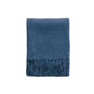 Furniture: Serenade Throw - Ink Blue