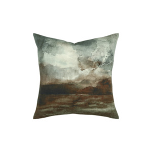 Cushion - Ivy With Feather Inner - Black