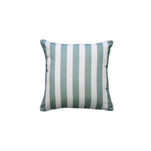 Outdoor Cushion - Branch Stripe - Dusky Blue