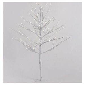 Furniture: Christmas Tree White LED Warm White Lights 150cm