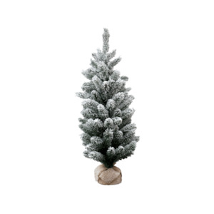 Flocked Green Tree - Large