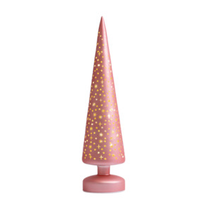 Table Top Xmas Tree - Metallic Dusky Pink