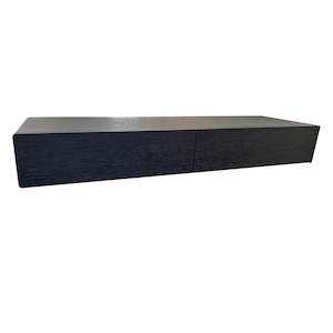 Bondi Floating Ent Unit 2200 - Black Oak Veneer