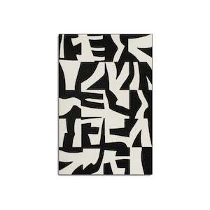 Furniture: Indoor/Outdoor Rug - Copacabana (100% Polypropylene) - Black/Ecru - 160x230cm