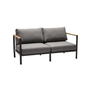 Furniture: Grenada Outdoor 2-Seater Sofa - Charcoal