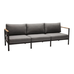 Grenada Outdoor 3-Seater Sofa - Charcoal