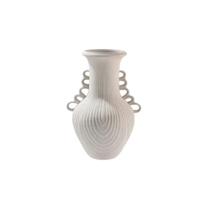 Maya Ceramic Vase - 25x35cm - White