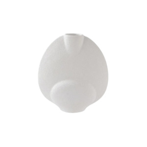 Diya Ceramic Vase - 31x34m - White