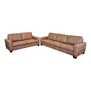 Stevo 4+2.75 Seater - NZ Made - Warwick Eastwood Tan Fabric