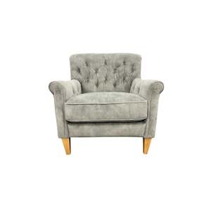 Captains Club Chair - Urban Sofa - Misty Grey Velvet