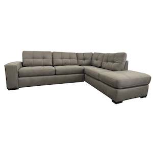 Drummond Queen Sofa bed LHF + Chse RHF - Urban Sofa - Steam Grey Fabric