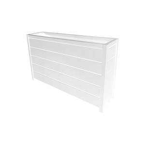 Outdoor Planter Box - White Powdercoated Aluminium