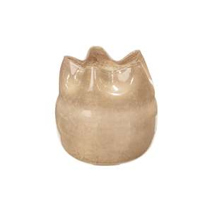 Furniture: Broste Esther Vase - Large - Sand