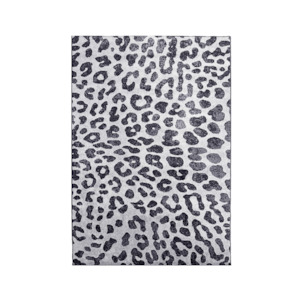 Rug - Asana - 100% Polypropylene - Leopard Black/White - 160x230cm