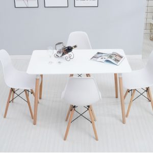 DINING CHAIRS x 4 – WHITE [E]