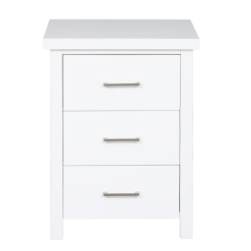 Master 3 Drw Bedside White