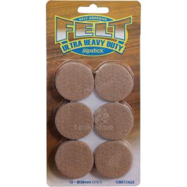 Felt 38mm 1 1/2 Round, Oatmeal