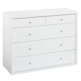 Cosmo 5 Drw Lowboy/ White