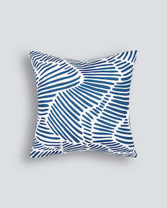 Textile wholesaling: Contours Navy Cushion