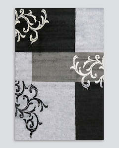 Alyssa Black/Grey Multi Floor Rug