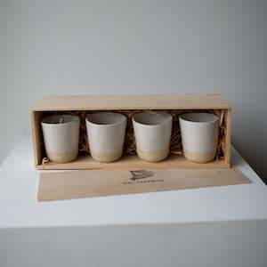 Coffee tumbler x 4 & Wooden Giftbox (Pre-Order)