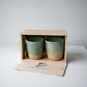 Coffee tumbler x 2 & Wooden Giftbox (Pre-Order)