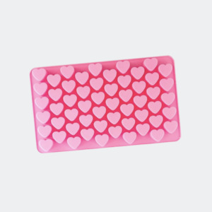 Silicone mould with dropper - mini hearts